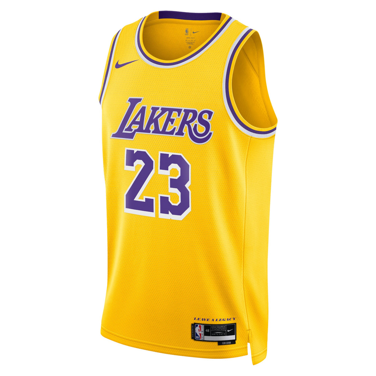 Los Angeles Lakers Nike Icon Swingman Jersey - James 23 - Mens