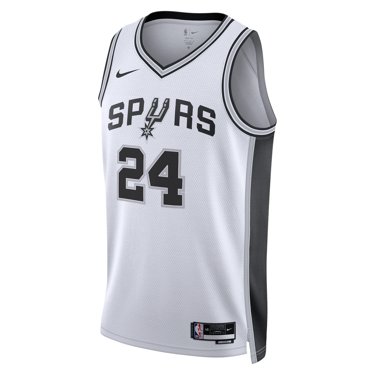 San Antonio Spurs Nike Association Edition Swingman Jersey - White - Devin Vassell - Unisex