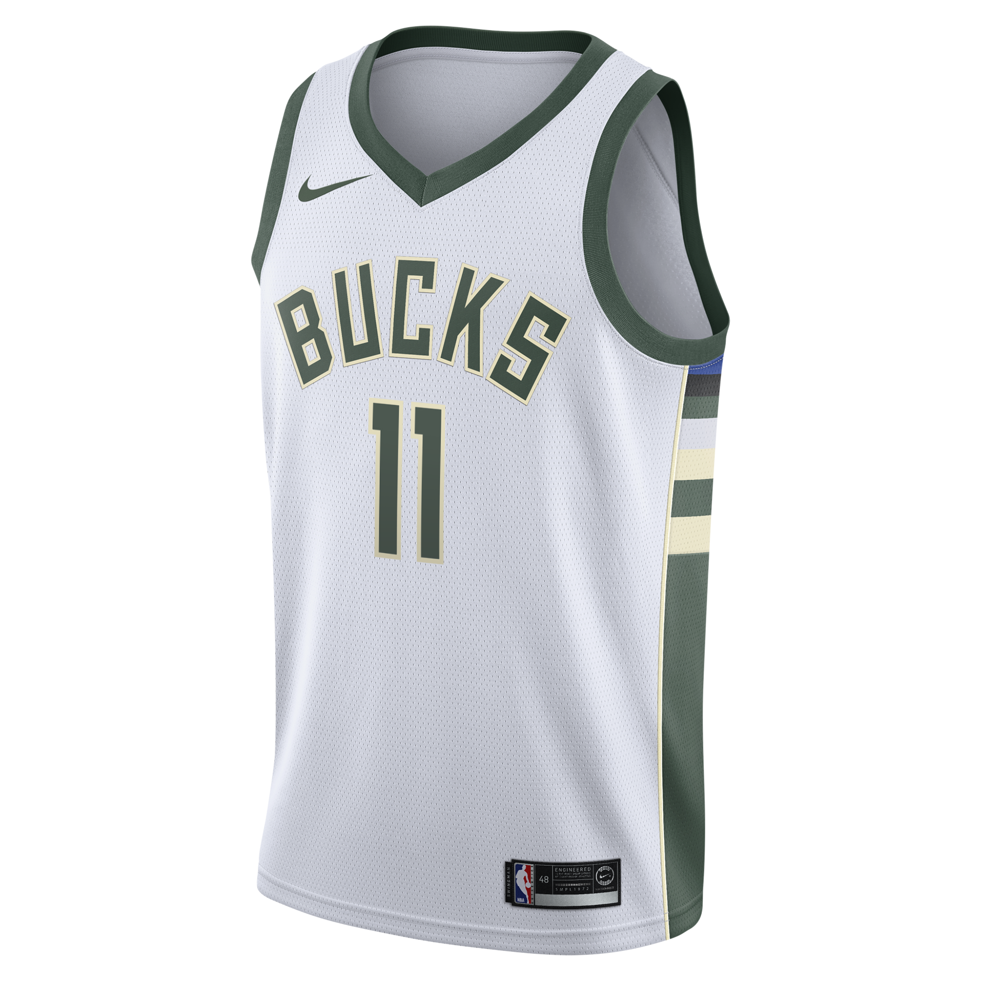 Milwaukee Bucks Nike Association Edition Swingman Jersey - White - Tyler Herro - Youth