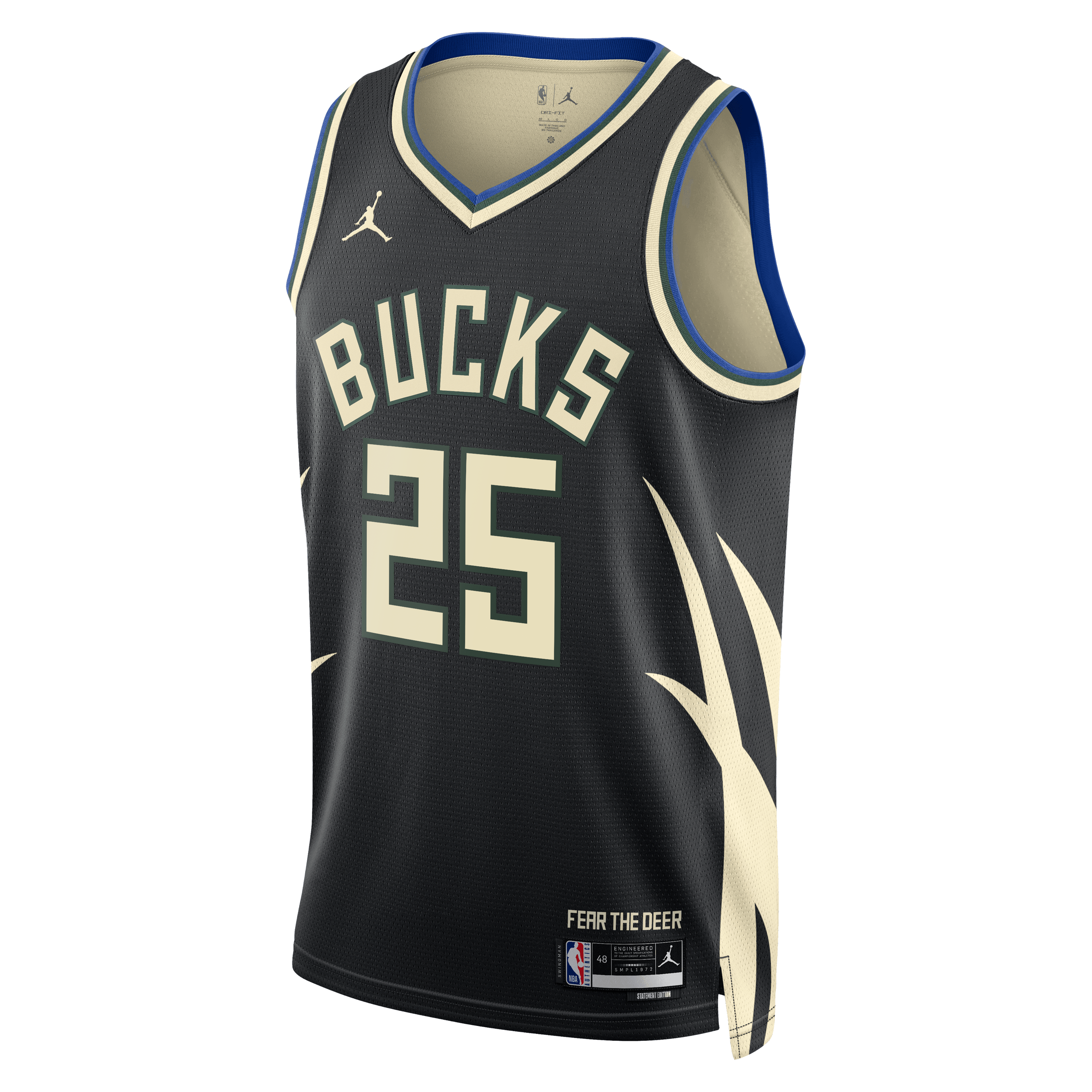 Milwaukee Bucks Jordan Brand Statement Edition Swingman Jersey - Hunter Green - Kasparas Jakučionis - Unisex