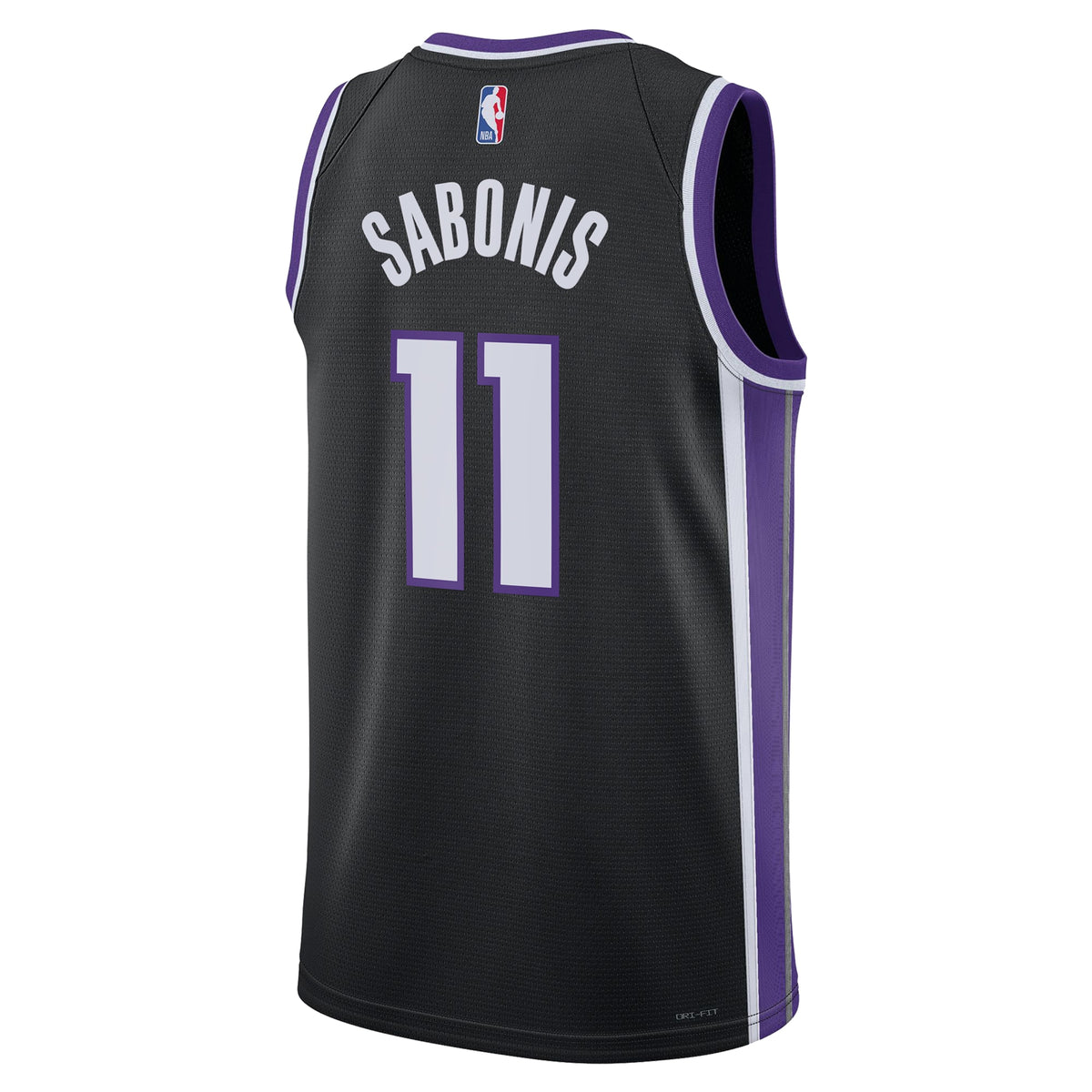 Sacramento Kings Nike Icon Edition Swingman Jersey - Black - Domantas Sabonis - Unisex